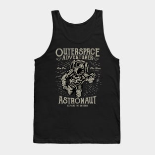 Outer-space Adventurer Aim for the Stars Astronaut Tank Top